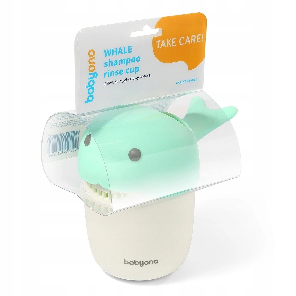 Babyono Mycí hrnek na hlavu Whale Mint