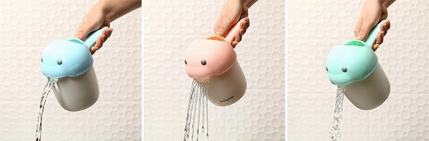 Babyono Mycí hrnek na hlavu Whale Mint