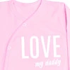 Dětský župan LOVE MY DADDY - růžový
