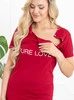 Těhotenská košilka PURE LOVE - bordó