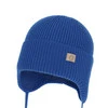 Chlapecká zimní, podzimní, jarní čepice, modrá, 100% merino vlněná, zavazovací, Bakadi