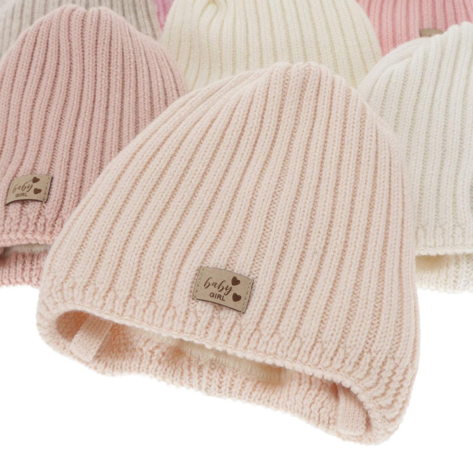 Dívčí zimní čepice, růžová, 100% merino vlněná, podšitá merino fleecem, zavazovací, Buma