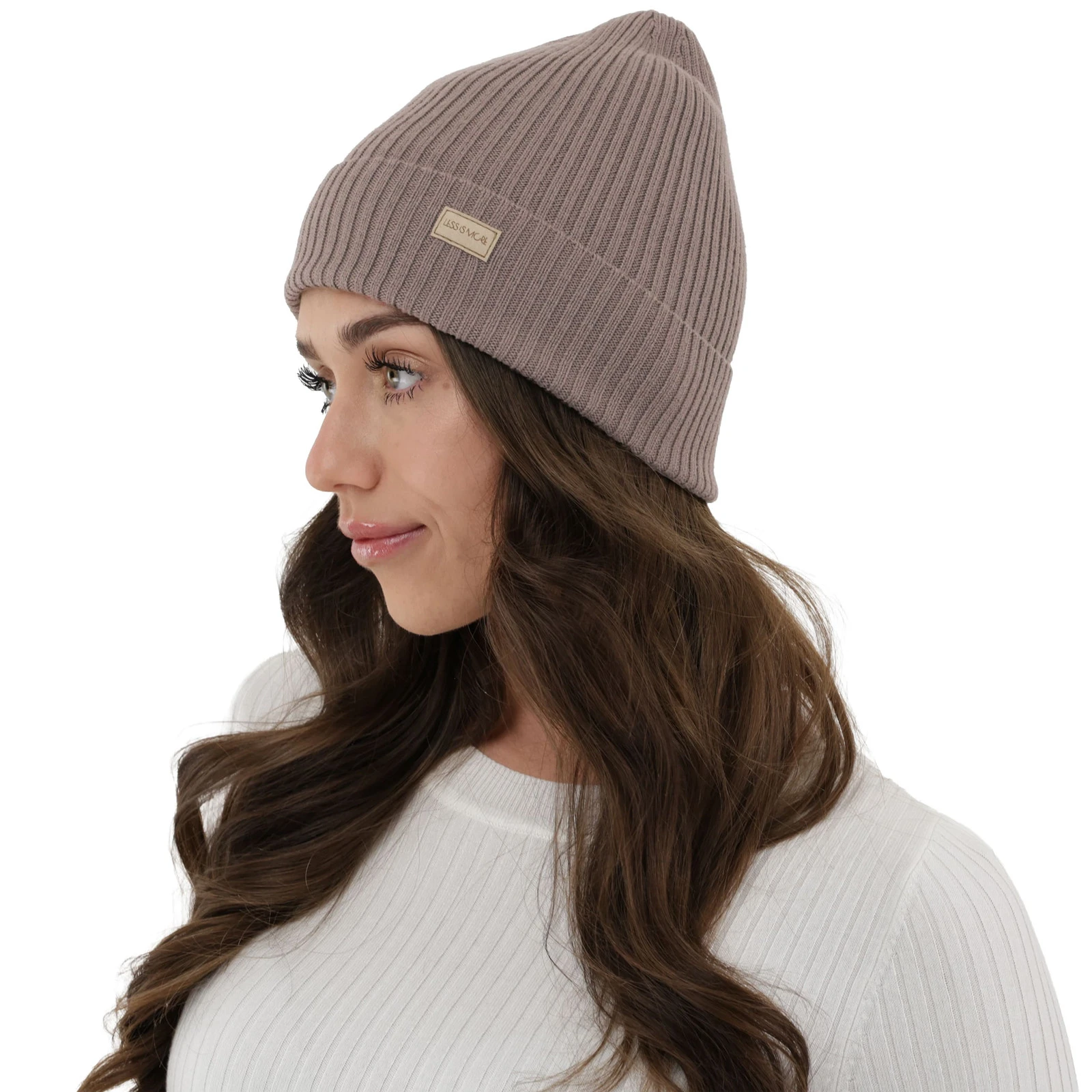 Dámská zimní čepice, jarní, béžová, 100% merino vlněná, Sophie