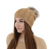 Dámska zimná čiapka camel merino vlnená Bafi