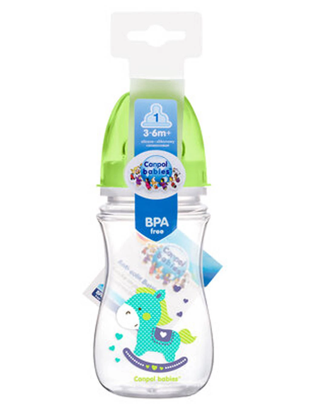 Canpol antikolikové láhve Toys 240ml - zelené
