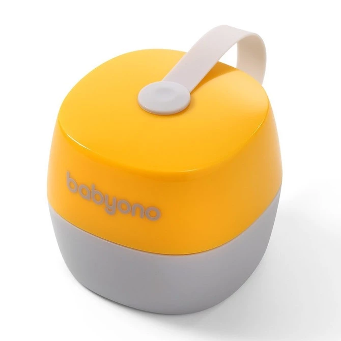 Babyono Přírodní držák na kojící dudlík - žlutý