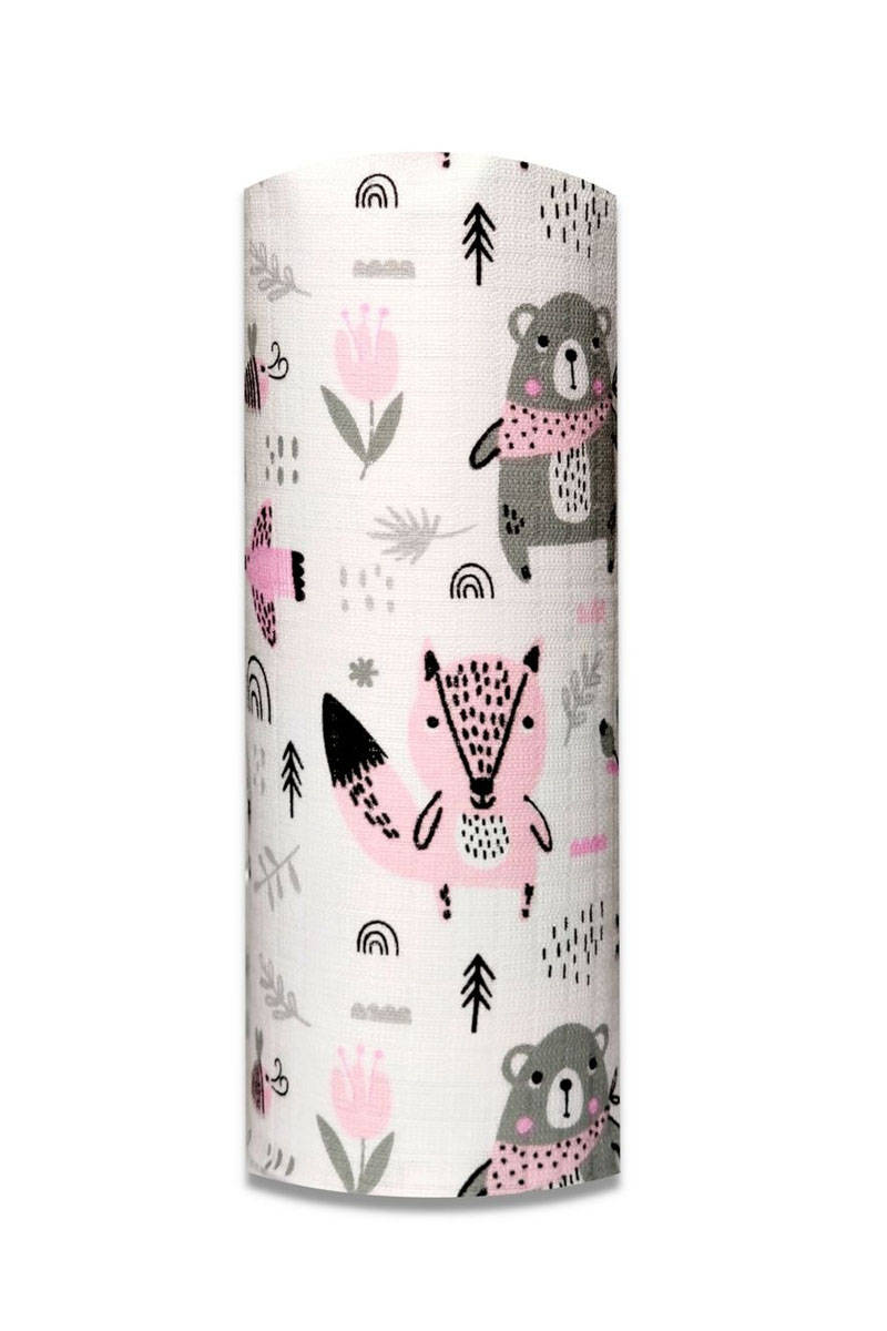 Tetra Nappy Bears Pink 70x80