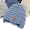 Chlapecká zimní čepice, béžová, zavazovací, 100% merino vlněná, podšitá polárním merino rounem, Buno