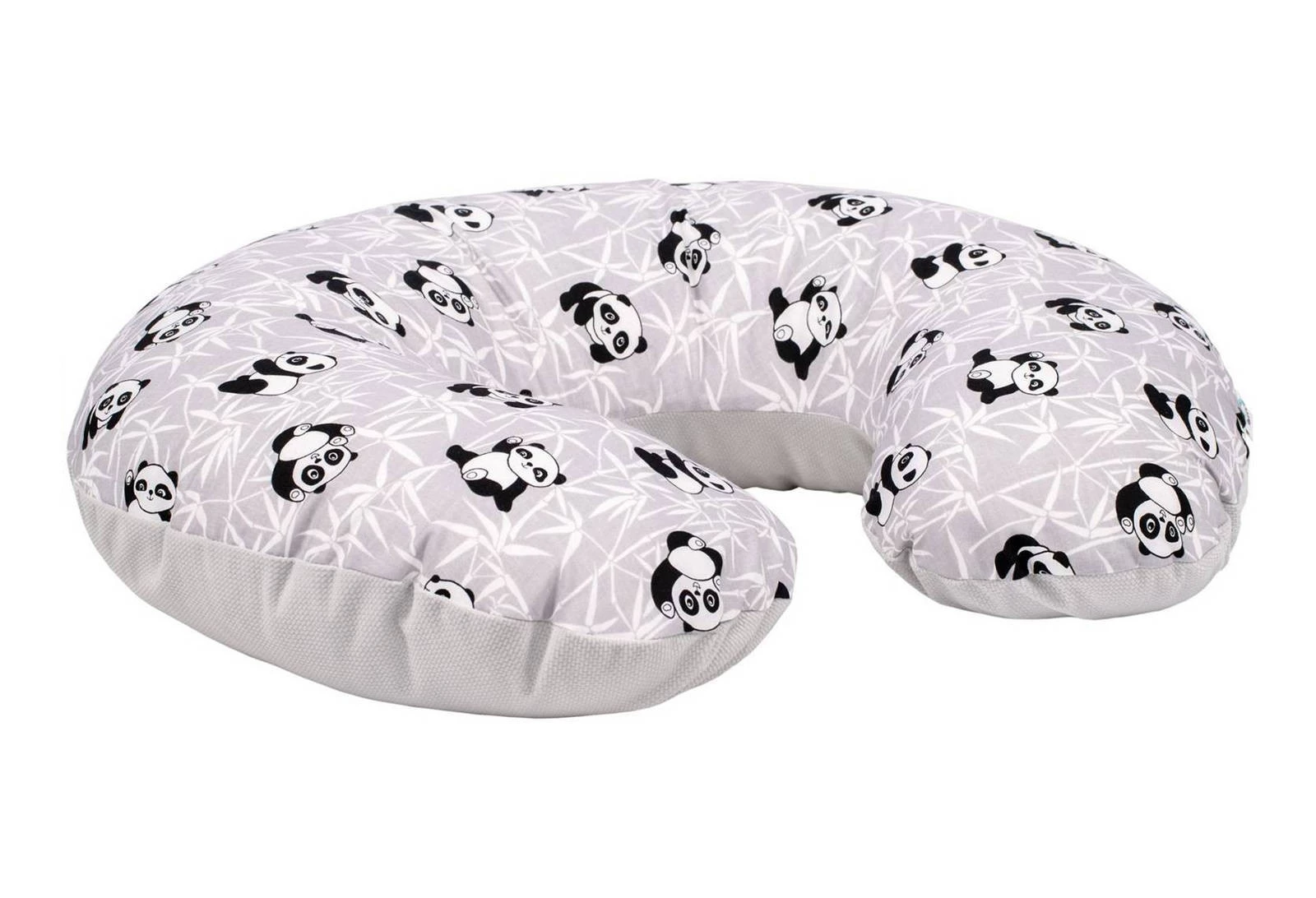Velvet Pandy/světle šedý croissant na kojení