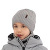Komplet zimný chlapčenský: čiapka a šál béžový 100% extrafine merino vlna Wilson
