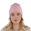 Dámská zimní čepice bordó 100% extra fine merino vlněná Ariga