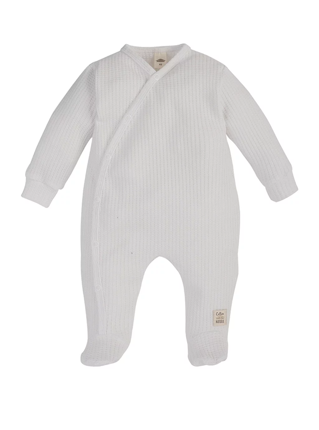 Přírodní Waffel Baby Klaun - Bílá