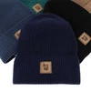 Chlapecká čepice a nákrčník, podzimní, jarní set khaki 100% merino vlna Vanto