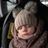 Komplet zimný chlapčenský: čiapka a tunel světle modrý 100% extra jemná merino vlna Konor