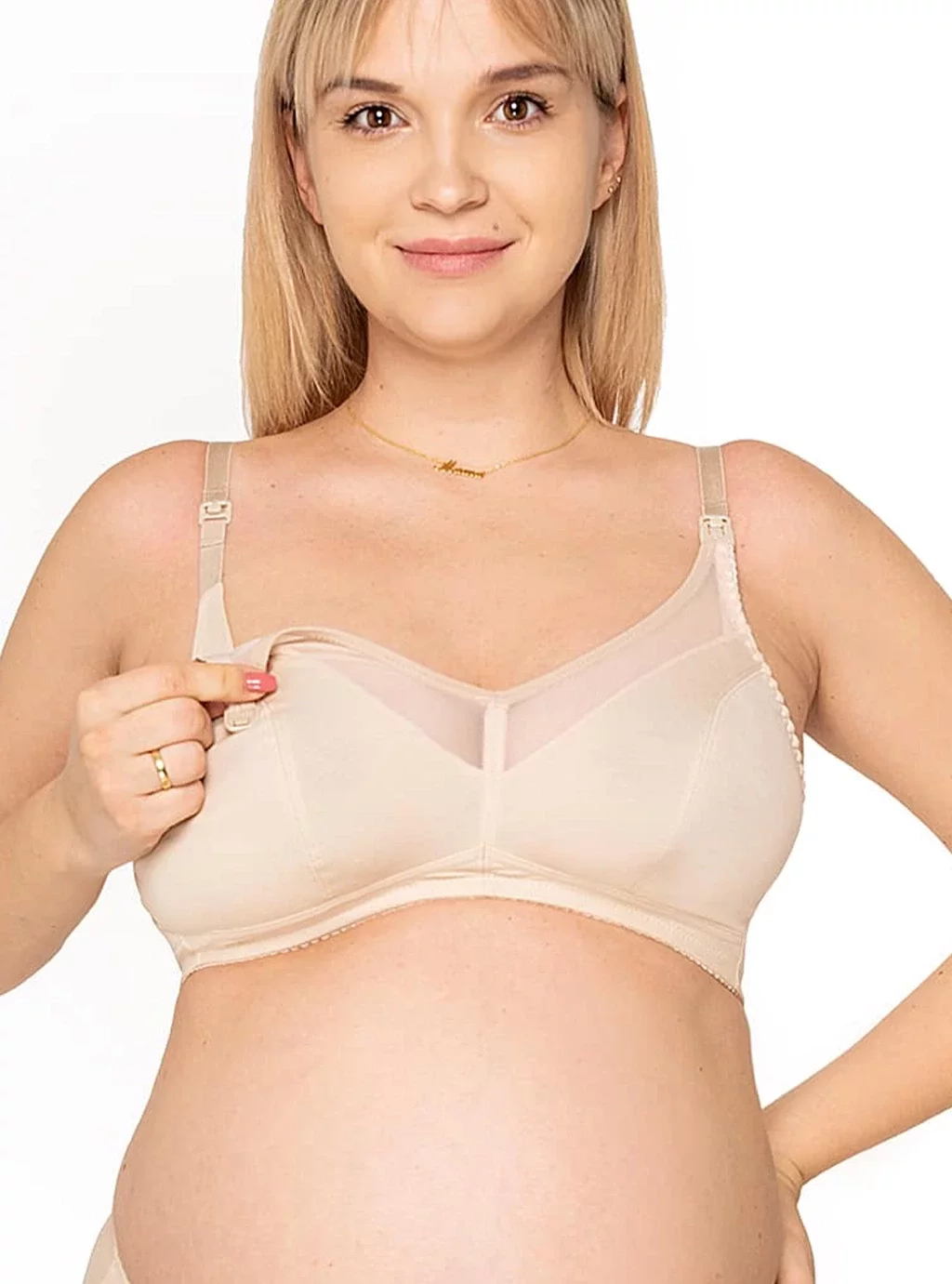 Béžová kojící podprsenka Mama Allday