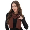 Šála zimní dámská, hnědá, 100% merino vlněná, Jessica