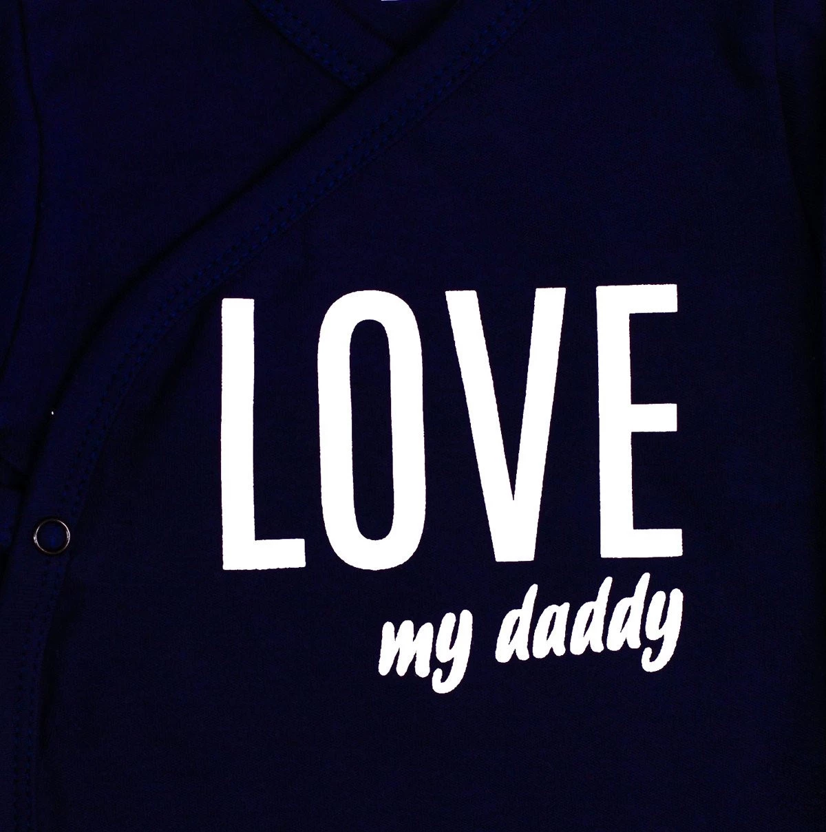 Psací kojenecké body LOVE MY DADDY - Námořnická modrá