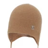 Chlapecká podzimní/jarní čepice, camel, s merino vlnou, zavazovací, Tono