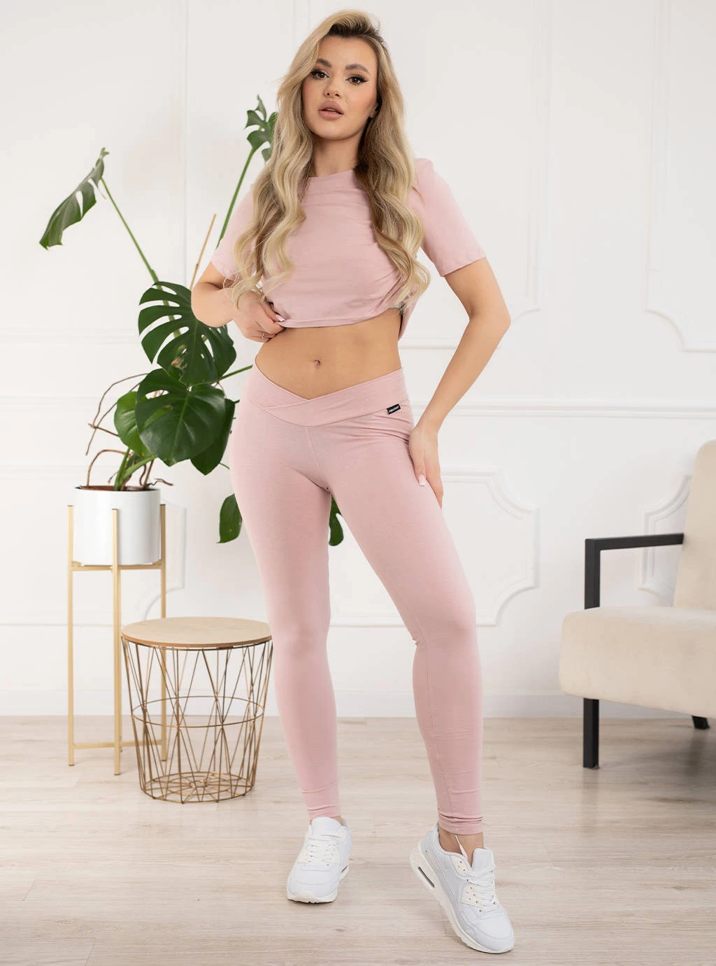 Těhotenské legíny - Hnědé