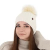 Dámska zimná čiapka ružová merino vlnená Texa