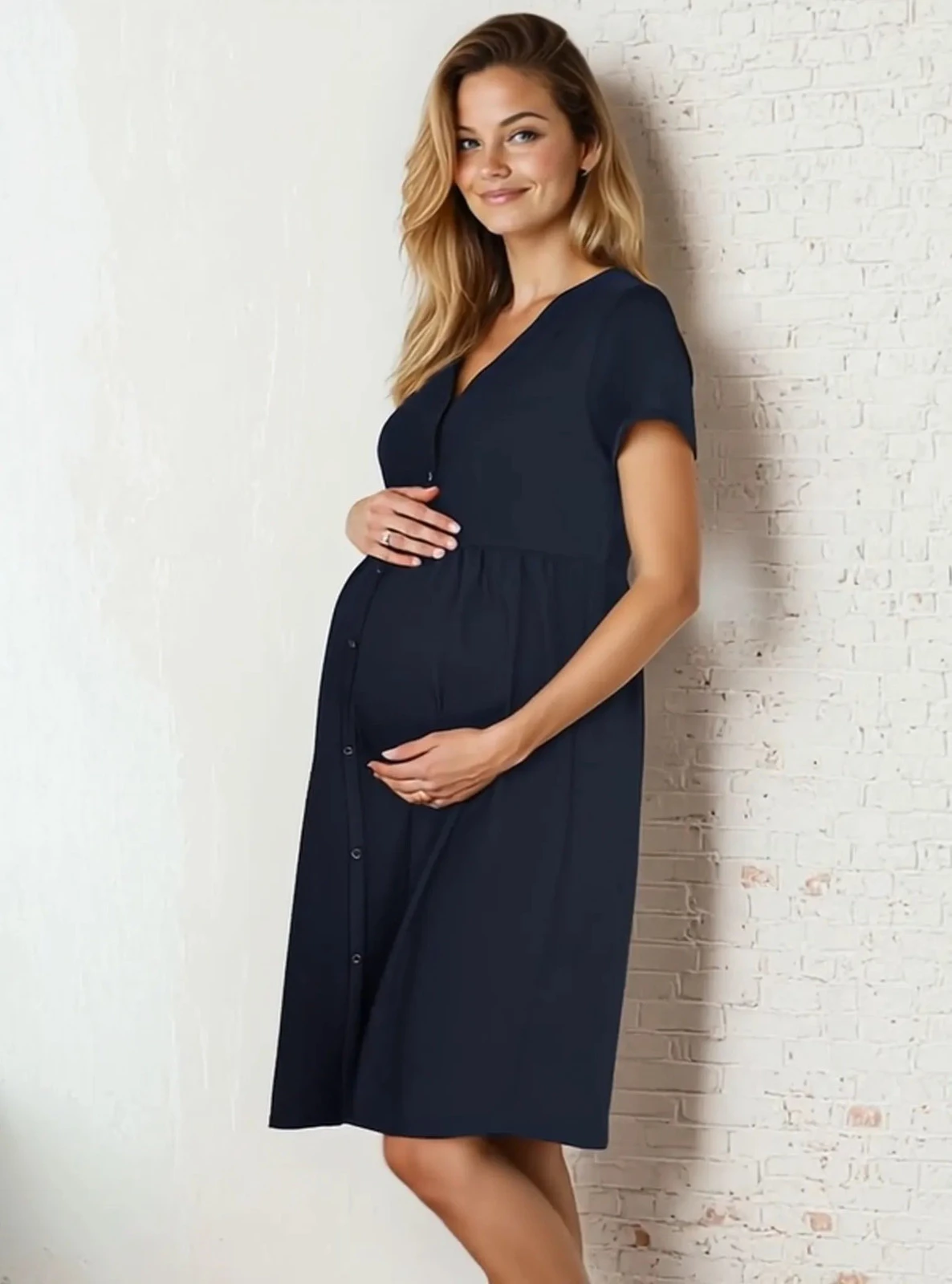 Těhotenská košile Laura - špinavě růžová