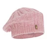 Dámský zimní baret, růžový, s merino vlnou, Senja