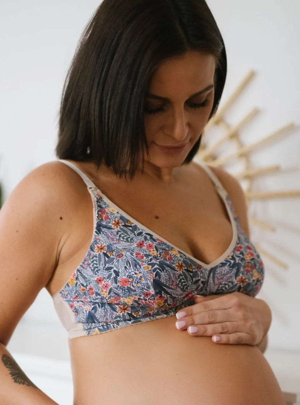 Květinová kojící podprsenka Mama Motley