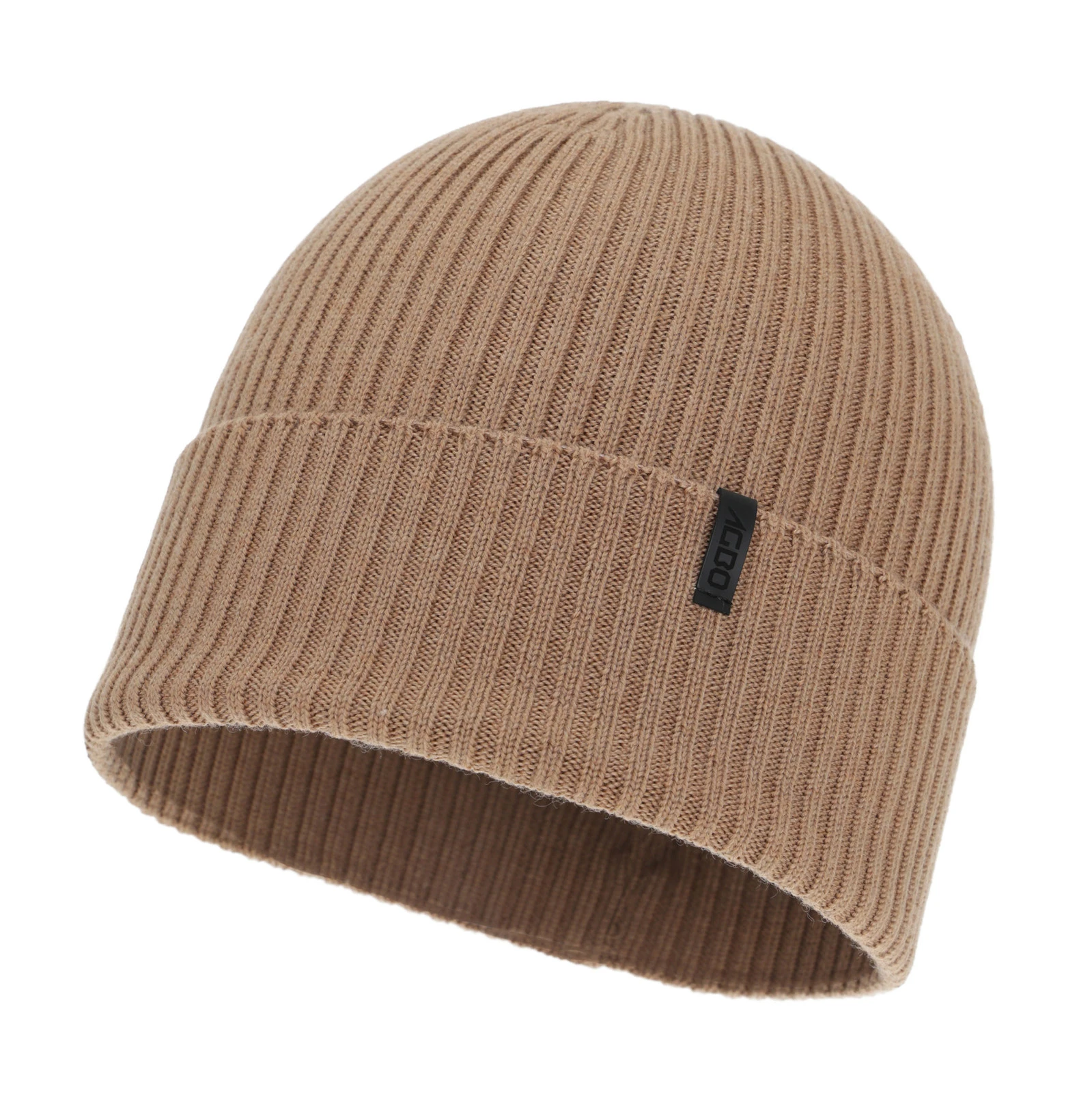 Pánská zimní čepice, camel, 100% merino vlněná, Thorin