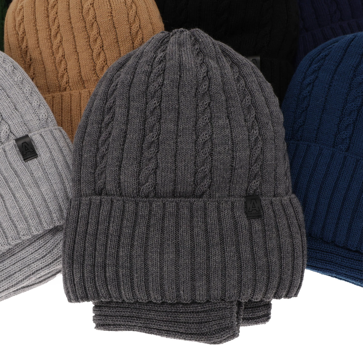 Komplet zimný chlapčenský: čiapka a šál hnědý merino vlna Kairo