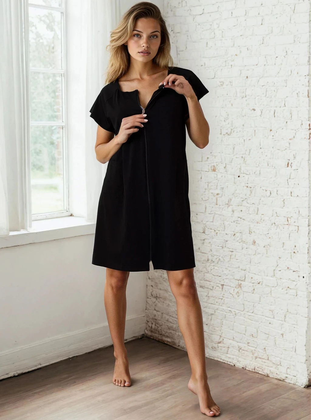 Těhotenská košile Nina - černá