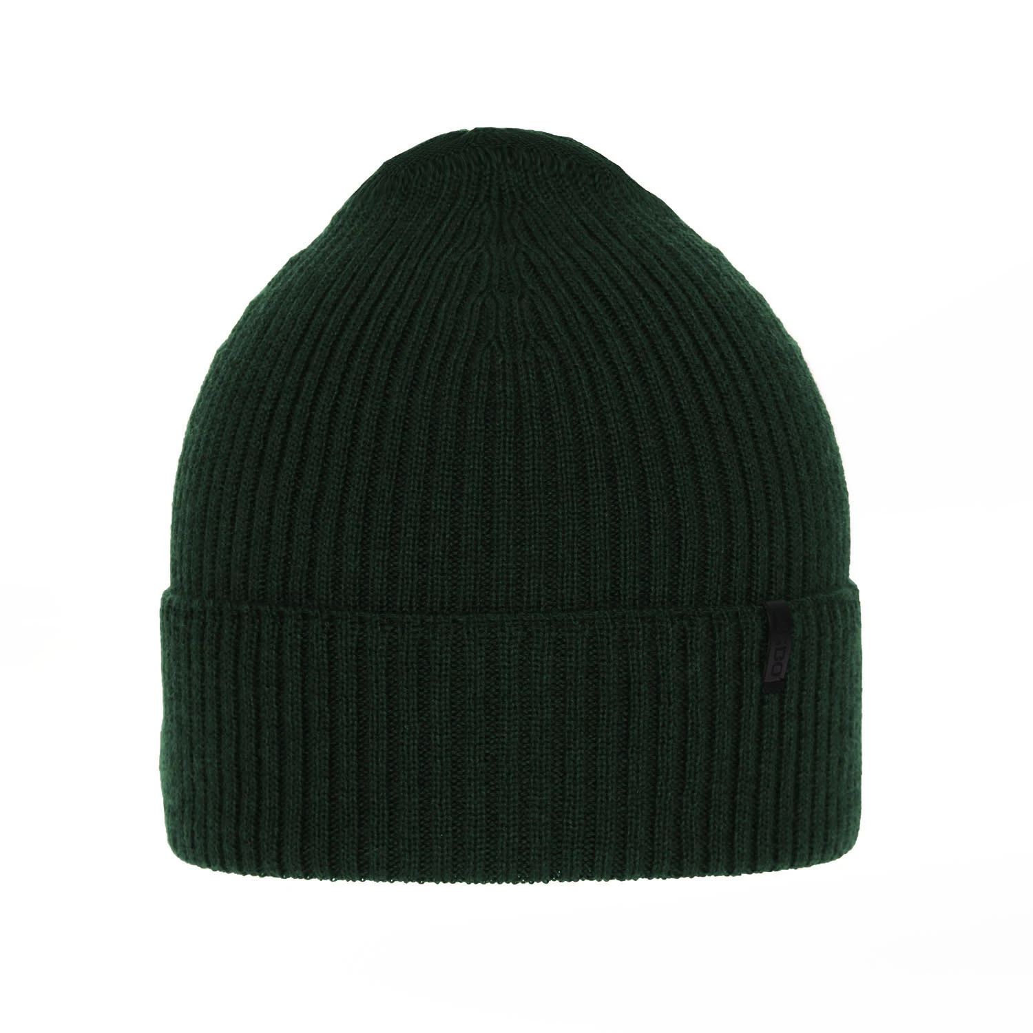 Pánská zimní čepice zelená 100% extra fine merino vlněná Thorin
