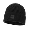 Pánská zimní čepice, černá, 100% merino vlněná, Iron