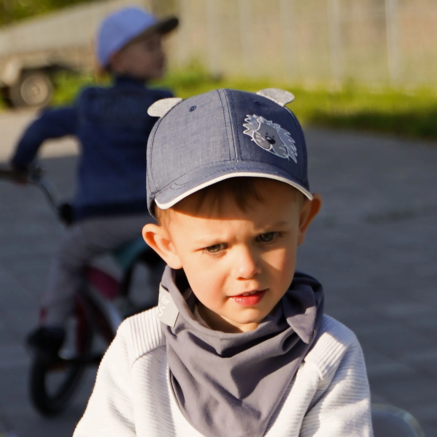 Kšiltovka chlapecká šedá Felix