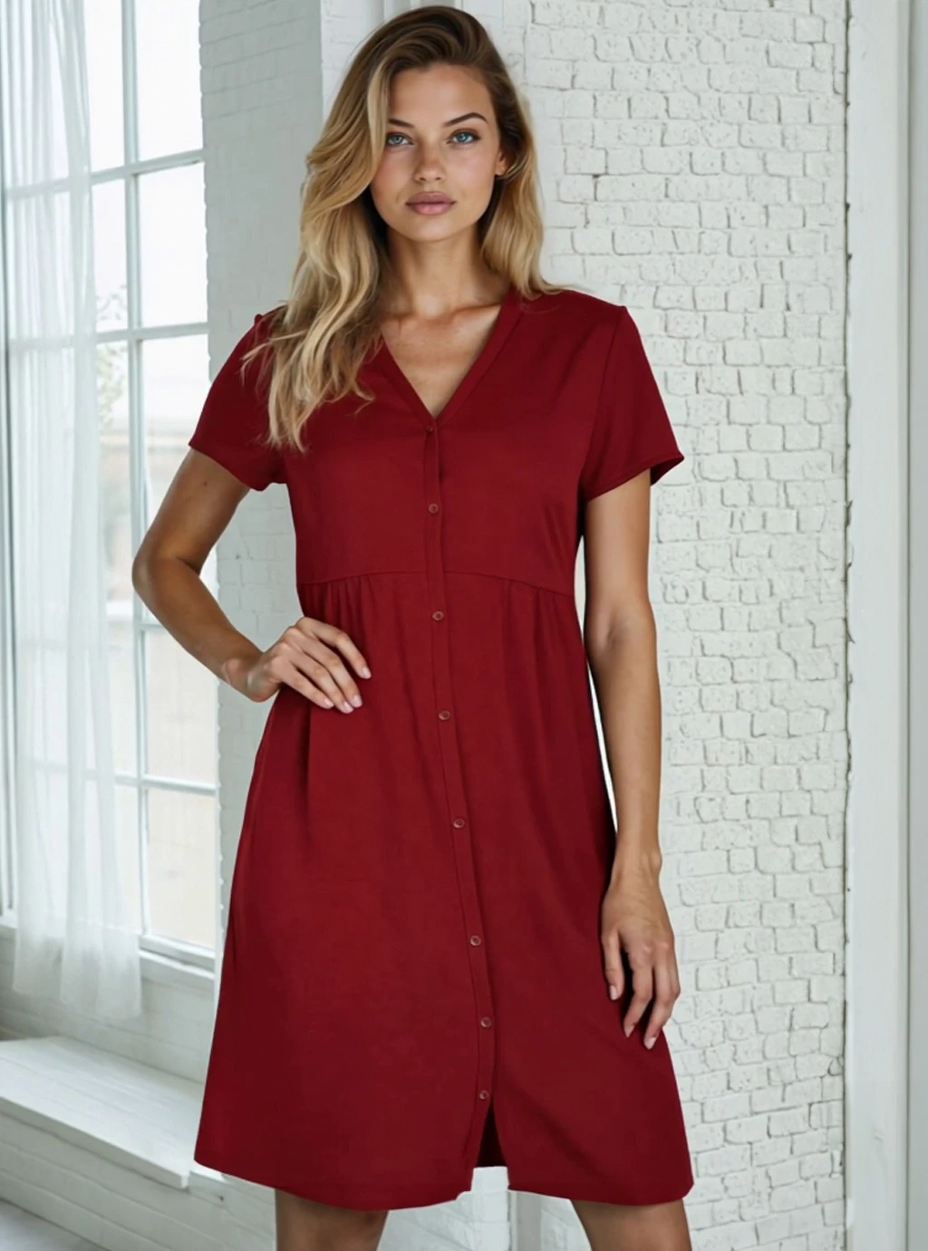 Těhotenská košile Laura - špinavě růžová