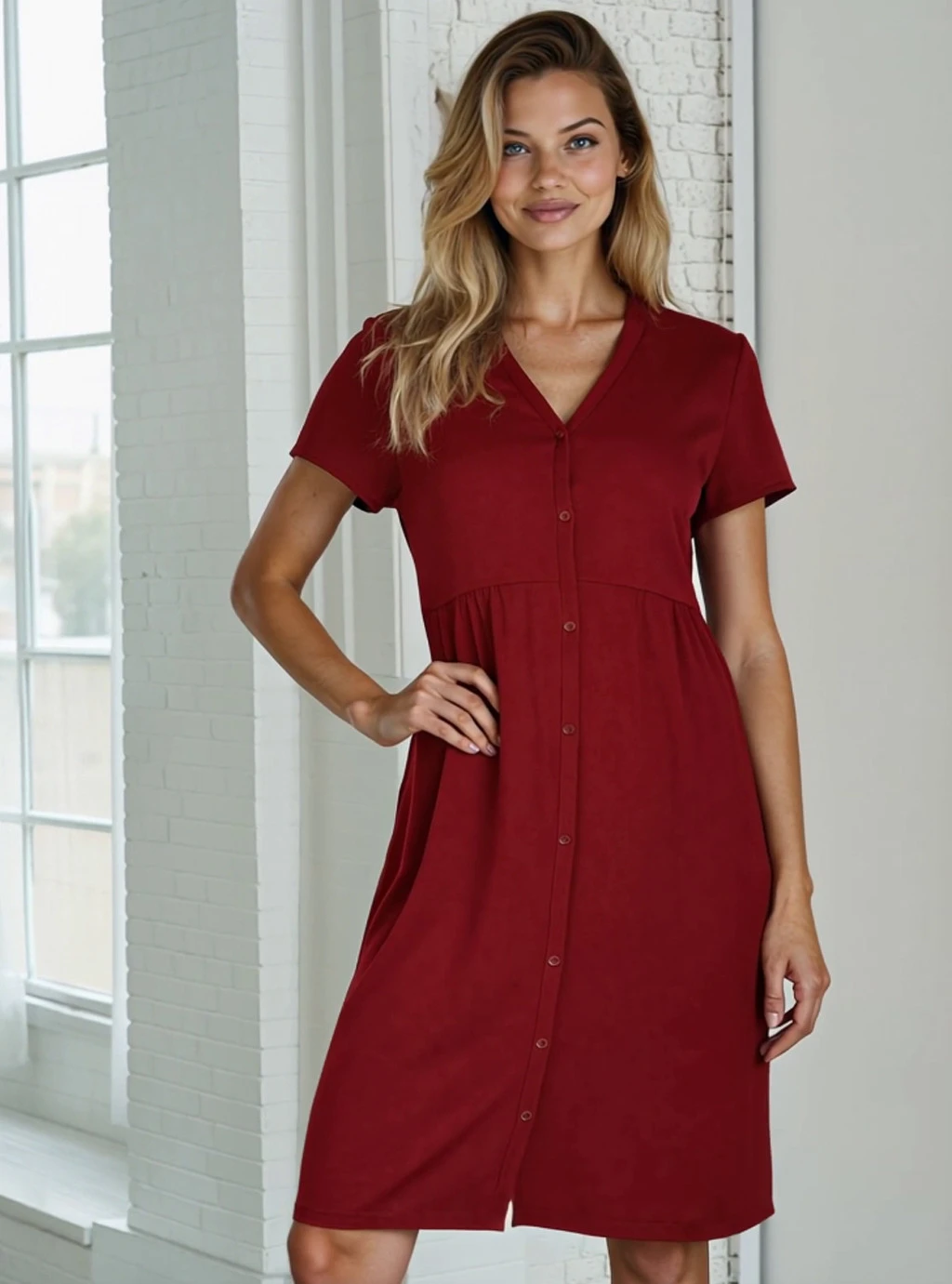 Těhotenská košile Laura - špinavě růžová