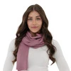 Šátek zimný dámsky ružový 100% extrafine merino vlna Jessica