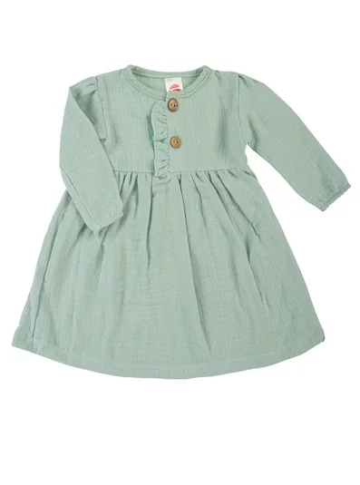 Prostě mušelínové šaty - tyrkysové