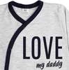 Dětský župan LOVE MY DADDY- šedý