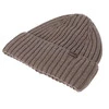 Pánská zimní čepice, khaki, 100% merino vlněná, Brevin