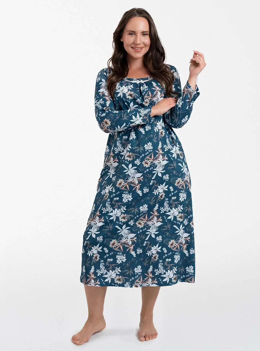 Dámská košile Hariet s dlouhým rukávem s potiskem