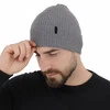 Pánská zimní čepice šedá 100% extra fine merino vlněná Thorin