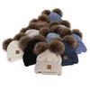 Chlapecká čepice a nákrčník, zimní set, modrý, 100% merino vlna, podšitý vlněným polarem, Ronik