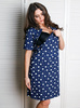 Těhotenská košile na zip - Navy Pandy
