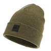 Pánská zimní čepice, khaki, dvouvrstvá, 100% merino vlněná, Flims
