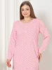 Těhotenské triko DR Plus size Puntíky - pudr