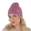 Dámská jarní/zimní čepice bordó 100% extra fine merino vlněná Sophie