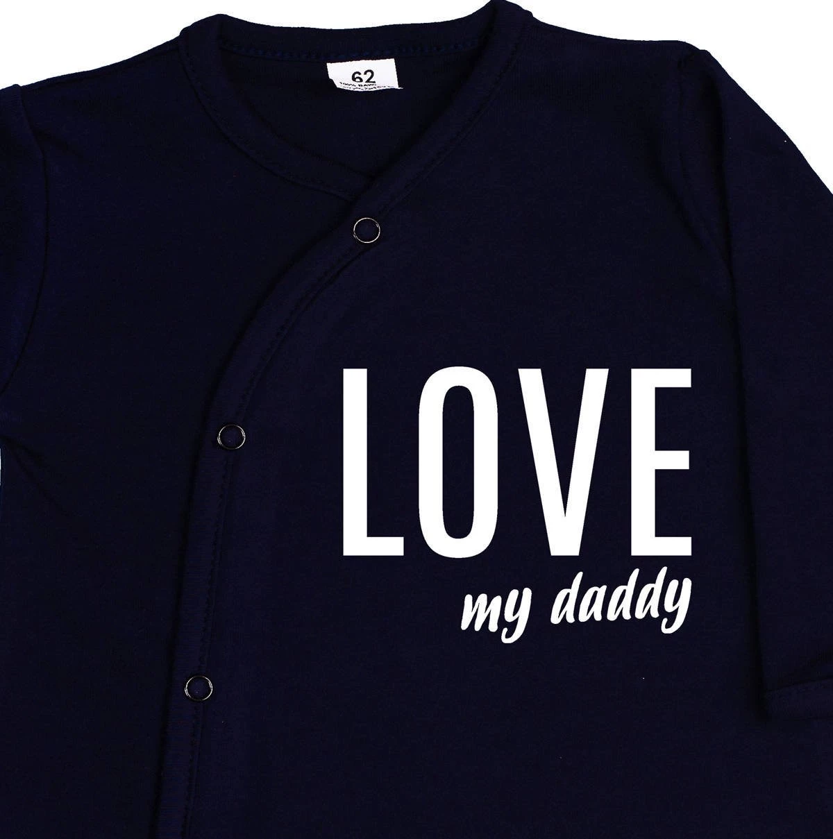 Dětský župan LOVE MY DADDY - tmavě modrý