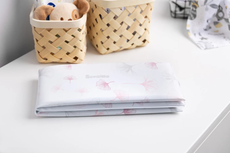 Sensillo cestovní podložka/postýlka botanická - růžová