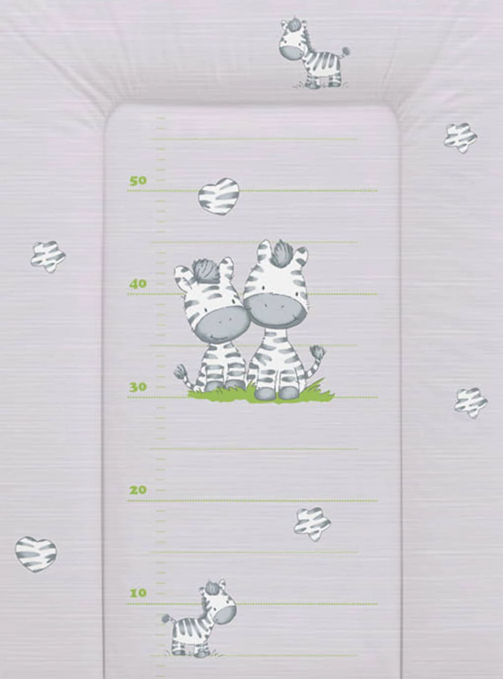 Přebalovací pult Ceba Baby Soft - Zebra šedá