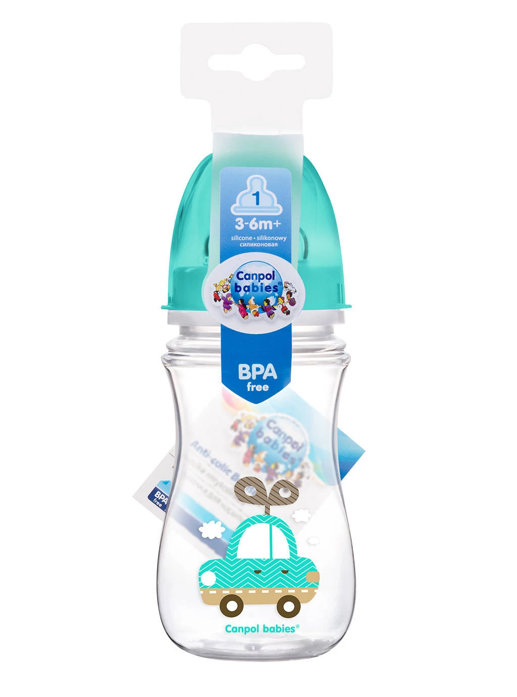 Canpol antikoliková láhev 240 ml - modrá